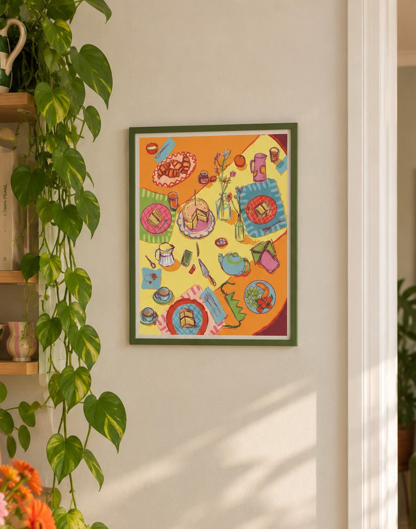 Table Study Art Print - Cake for Breakfast